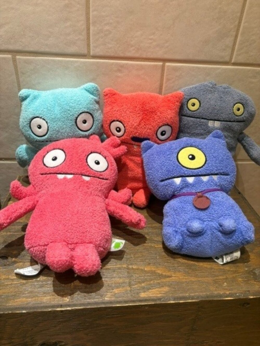 Lot 5 Uglydolls Plush Bean Bags 8” 10” Blue Terry,Babo Blue,Ice Bat, Moxy 2019